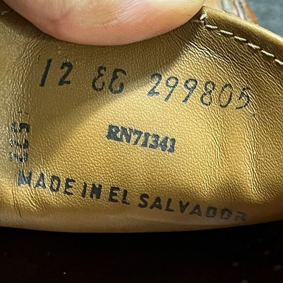 LL Bean Mens Sz 12 EE Casco Bay Mocs Loafers #299805 Brown Leather Loafers Shoes main image 10